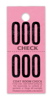 Coat Check Ticket (2 Piece) Cherry