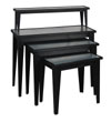 Birch Nesting Table with Galvanized Top  - Natural