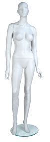 Eve Mannequin Arms by Sides Cameo White