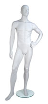 Gene Mannequin Left Hand on Hip Cameo White
