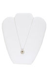 White Leatherette Necklace Easel