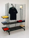 Grid Gondola Merchandiser Black