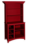 Display Hutch with Adjustable Shelves - Natural
