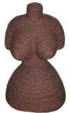 Women's Paper Mache Bust Jewelry Display - Medium