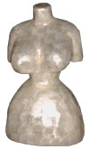 Women's Paper Mache Bust Jewelry Display - Large