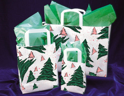 Christmas Spruce Gift Bags and Shopping Bags