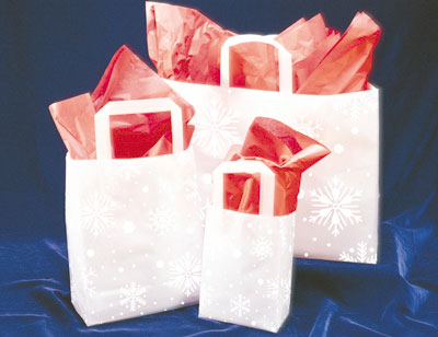 Snowflake Gift Bags and Shopping Bags