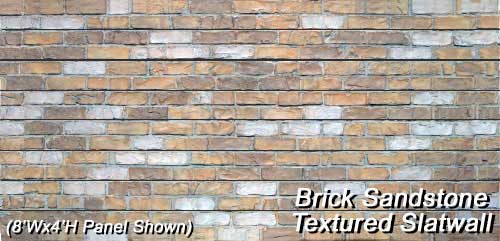 Brick Textured Slatwall