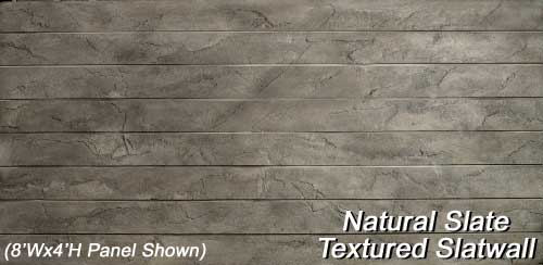 Slate Textured Slatwall