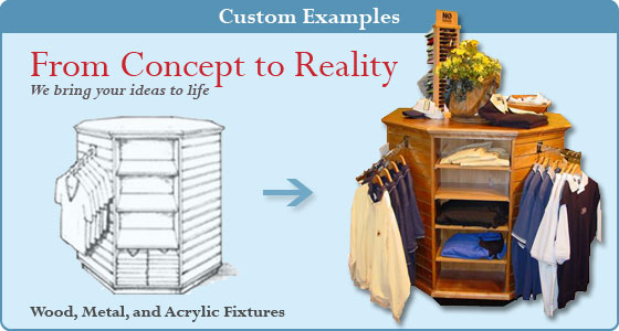 Store Fixtures Slatwall Merchandiser