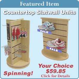 Countertop Slatwall Displays
