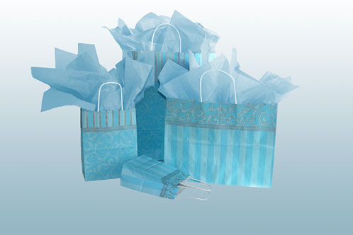 Classic Swirls & Stripes - Blue - Retail Packaging 