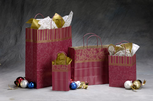 Classic Swirls & Stripes - Burgandy - Retail Packaging 