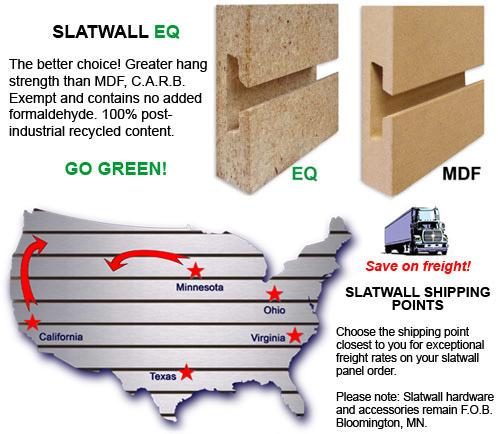 Slatwall Panels Shipping