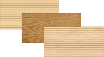 Slatwall Panels - Veneer Woodgrain 3" O.C.