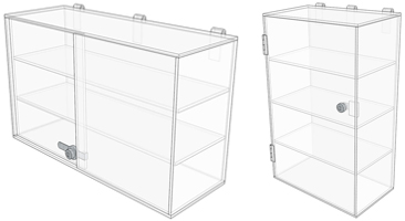 Gridwall Display Cases