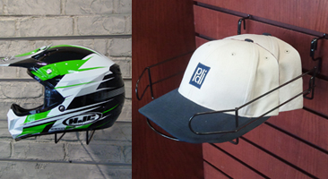 Slatwall Hat Displays & Helmet Displays