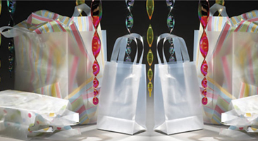 Natural Frosted Shopping Bags