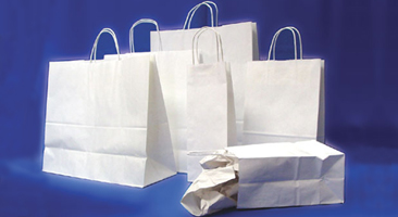 White Kraft Shopping Bags