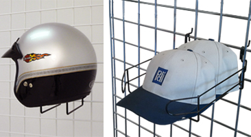 Gridwall Hat & Gridwall Helmet Displays