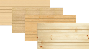 Slatwall Panels - Veneer Woodgrain 6" O.C.