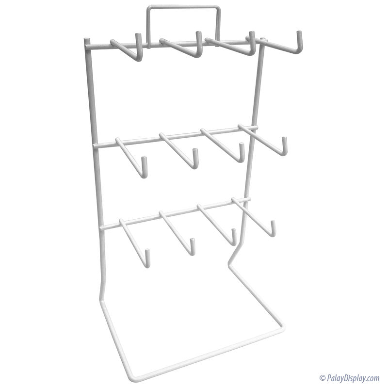 12 Hook Counter Rack - Keychain Display - Counter Rack - Countertop Rack - Keychain  Rack