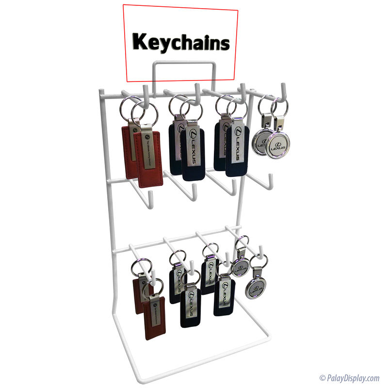  Soaoo 3 Pcs Keychain Small Items Counter Display Rack