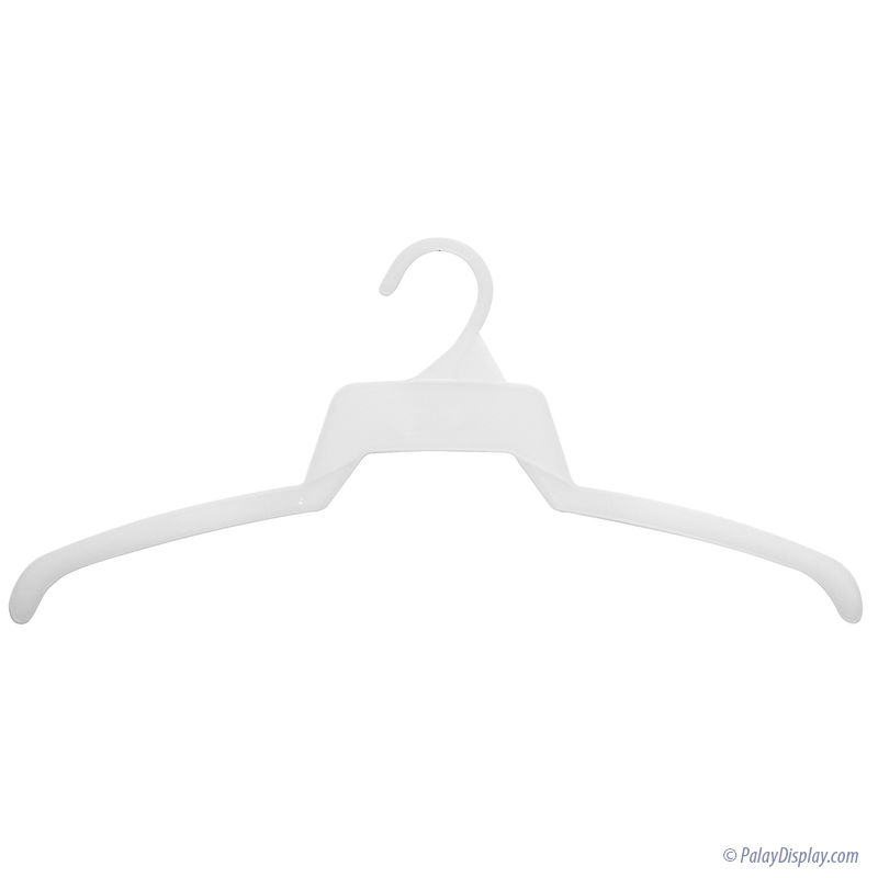 17 White Heavy Duty Top Hangers