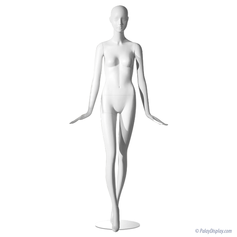 Female Glossy White Full Body Mannequin Pose 1