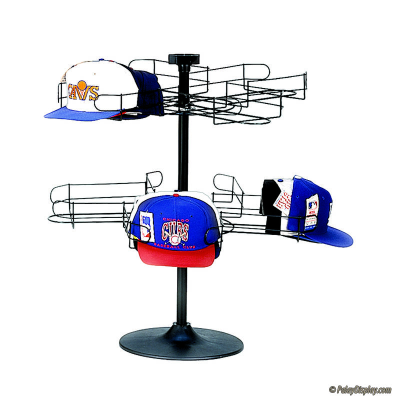 Revolving hat rack