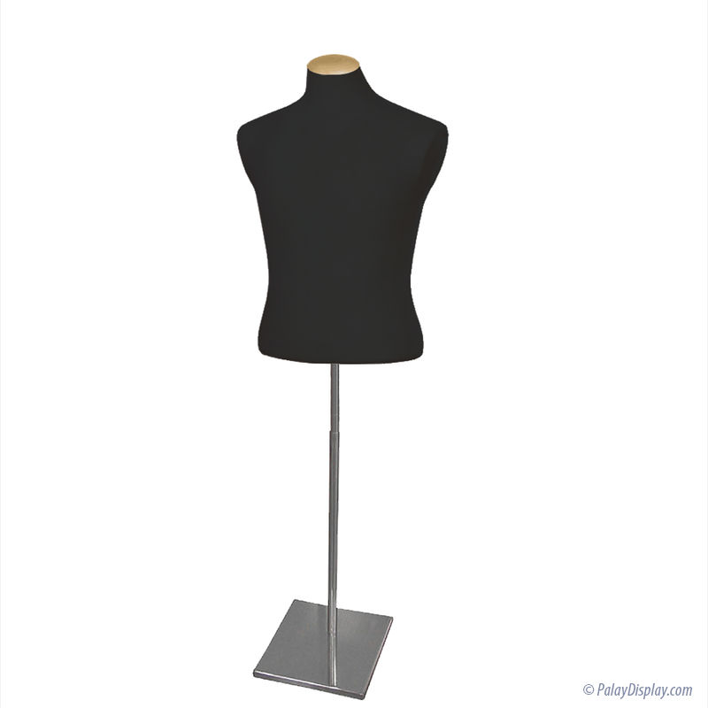 Black Mens Shirt Forms Clothing Form Floor Standing Men's Shirt