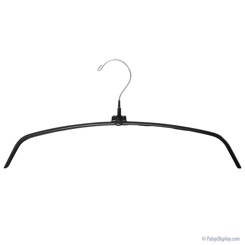 Metal Hanger - Metal Hangers - Non-Slip Hangers - Black Vinyl Coated Hangers