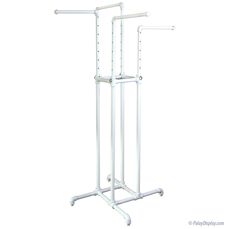 White pipe clothing rack deals
