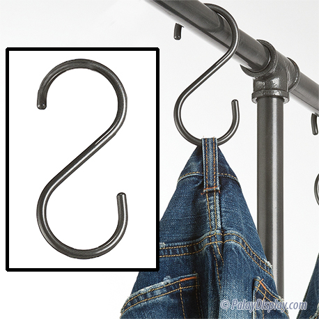 S Hook for Urban Pipe Rack - S Hook - Hang Hook - Jean Hanger - Jean Hangers