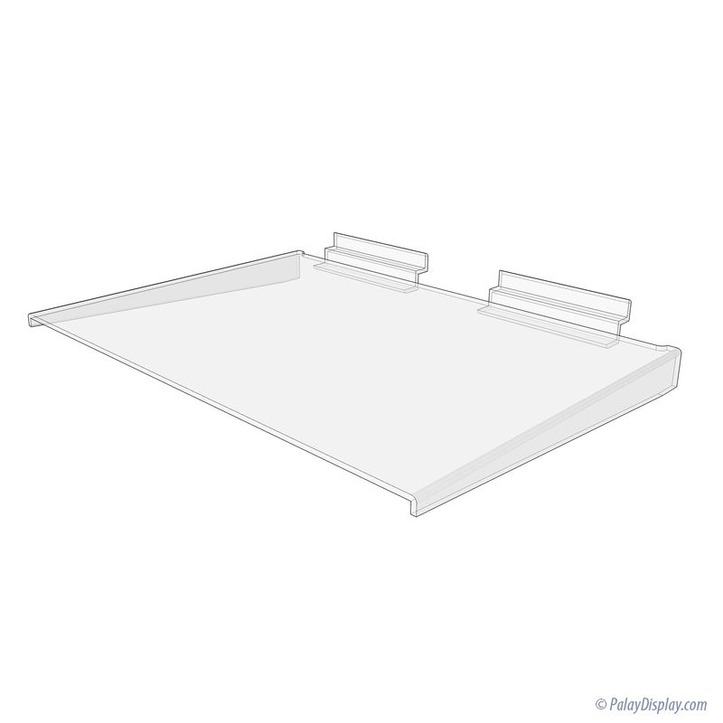 Acrylic Slatwall Shelf | The Display Centre | Shop Fittings