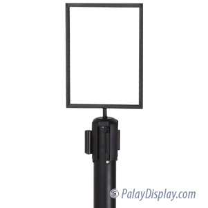 Crowd Control Sign Stand - Horizontal Frame / Flat Base