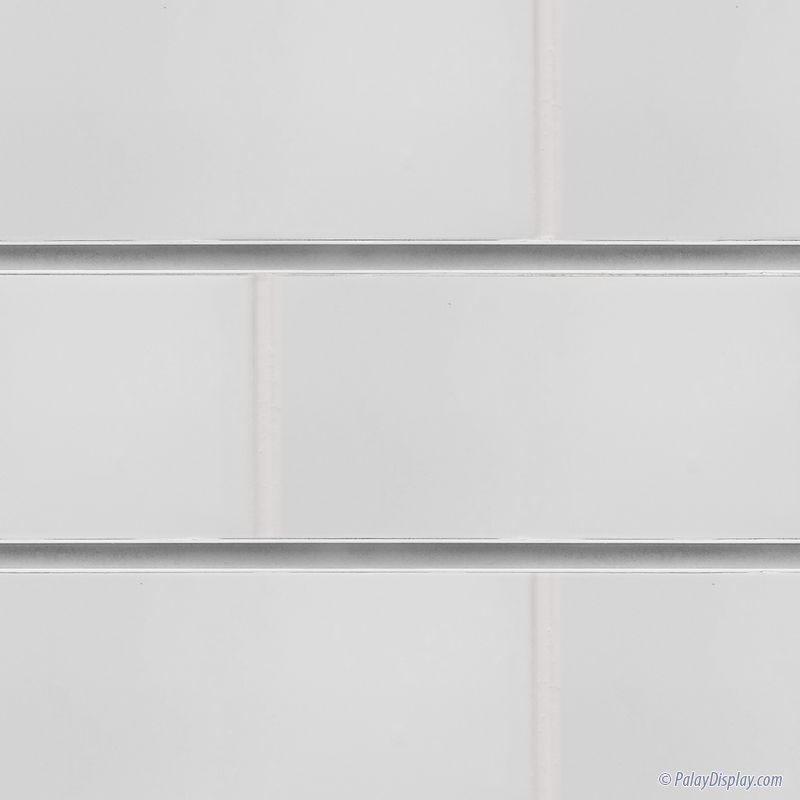 White Subway Tile Slatwall Panel with White Grout White Subway Tile