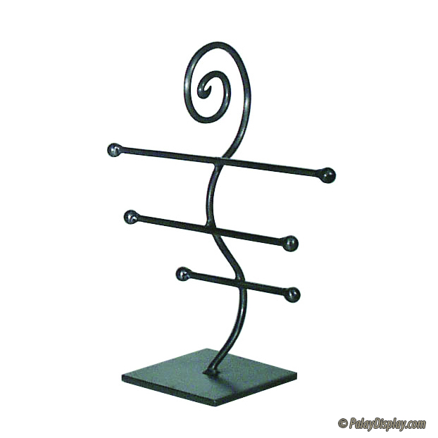ThreeTier Jewelry Display Wave Metal Jewelry Displays and Metal