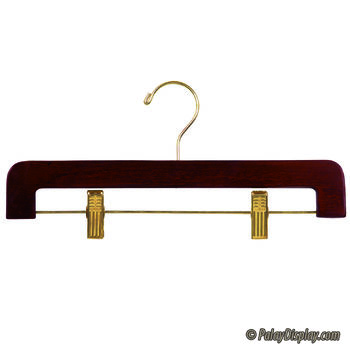 Slim-line Wood Hangers For Pants & Skirts - Bamboo Wood Hangers