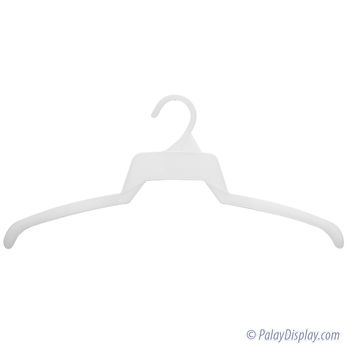 Plastic 17 White Flat Hanger - Garment Hangers - Hangers