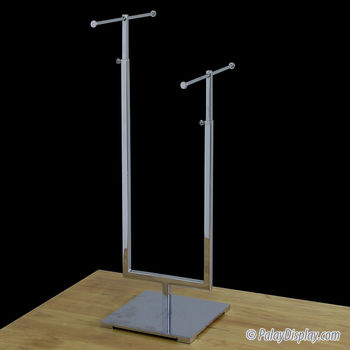 2-Tier Chrome Jewelry Display Stand