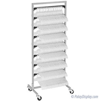 24in Mobile Hanger Rack with 4in Casters Mobile Hanger Rack Hanger Rack Hanger Management Hanger Racks