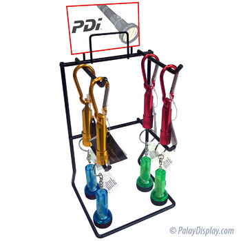 4 Hook Counter Rack - Black