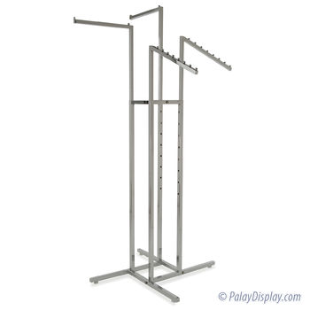 4 Way Rack - 2 Straight Arms and 2 Slant Square Arms