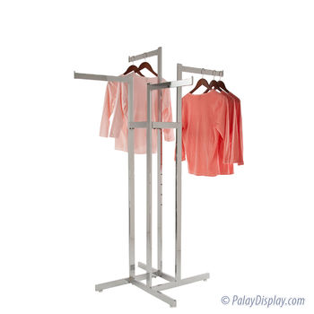 4 Way Rack - Rectangular with 4 Straight Flag Arms