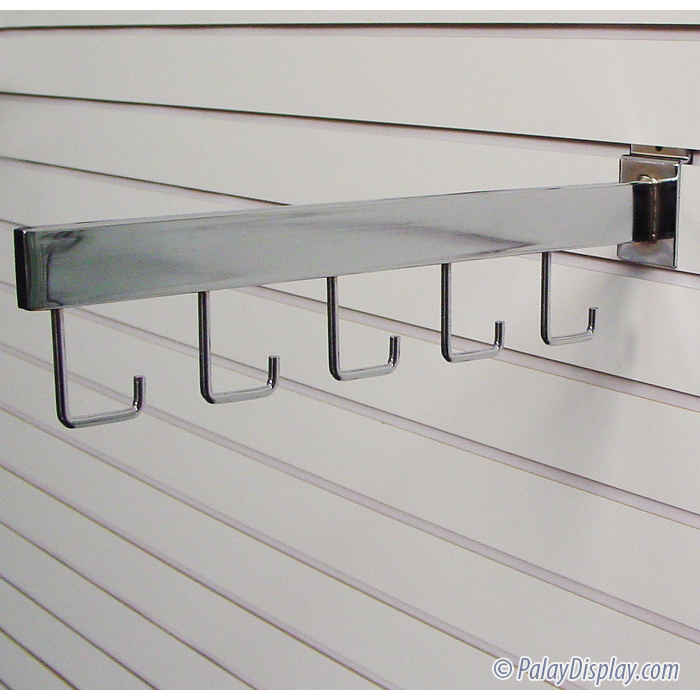 5 J Hook Straight Slatwall Rectangular Faceout Slatwall Waterfalls