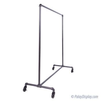 Single Rail Pipe Clothing Rack - 60