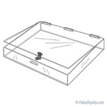 Acrylic Countertop Display Case - Flat