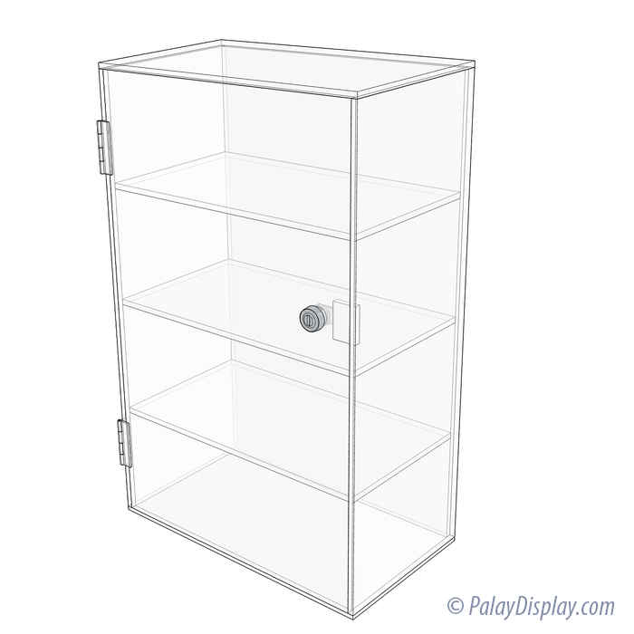 Countertop Display Cases Countertop Showcases Acrylic Countertop Display Case Tower 3 Shelf
