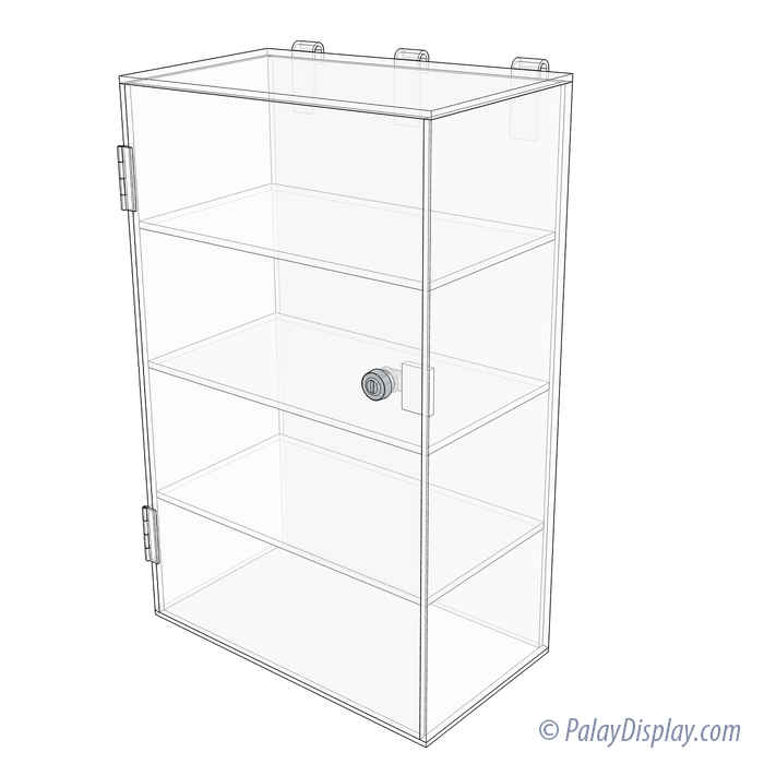 Gridwall Display Cases Gridwall Showcases Acrylic Gridwall Display